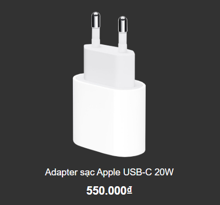 Adapter sạc Apple USB-C 20W