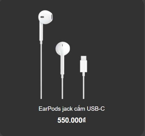EarPods jack cắm USB-C